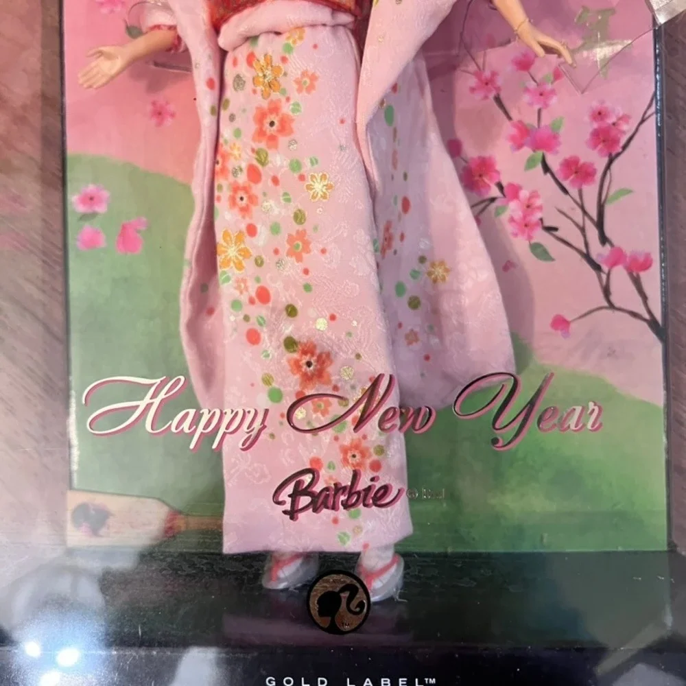 Mattel Happy New Year Barbie Doll Gold Label Pink Kimono L9606 NEW Limited 2007 - Picture 4 of 7